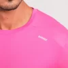 Camiseta Running Manga Corta Hombre Code Fucsia El Ctrico D
