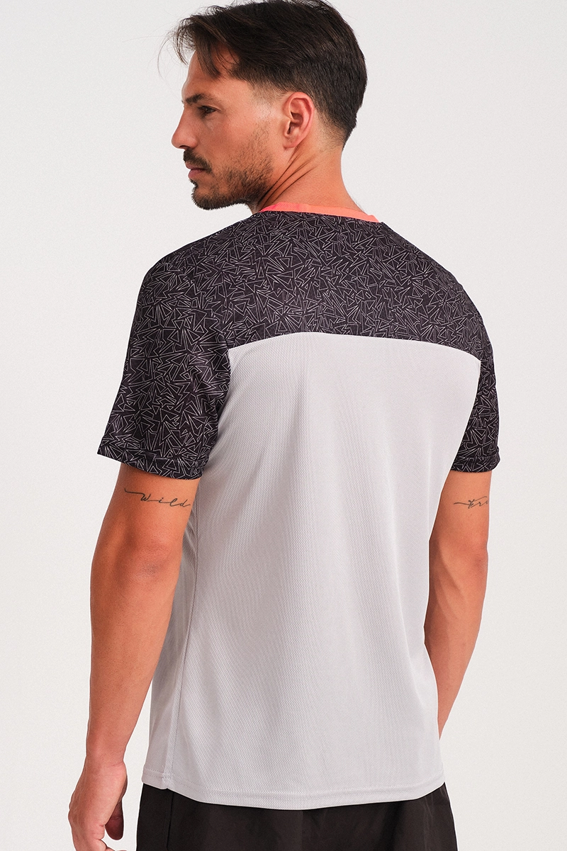 Manga Corta Cube Gris Platino E