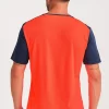 Camiseta Manga Corta Limit Naranja Fl Or Navy E