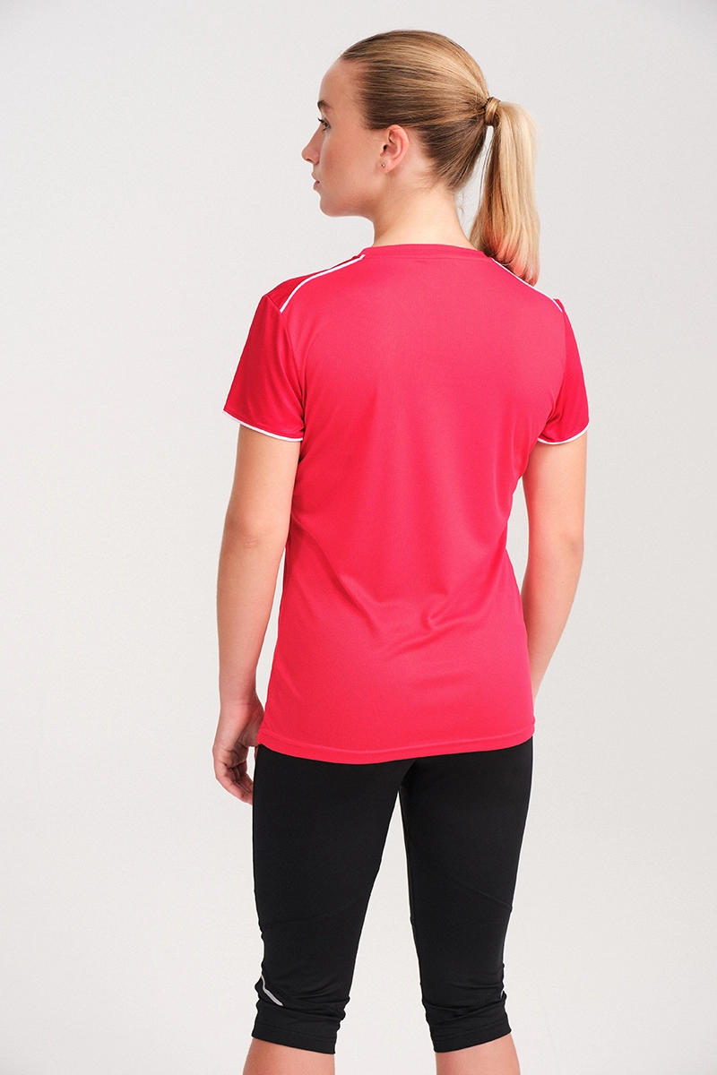 Camiseta Manga Corta Ultra Rojo El Ctrico Mujer E