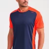 Camiseta Running Manga Corta Score Azul Navy