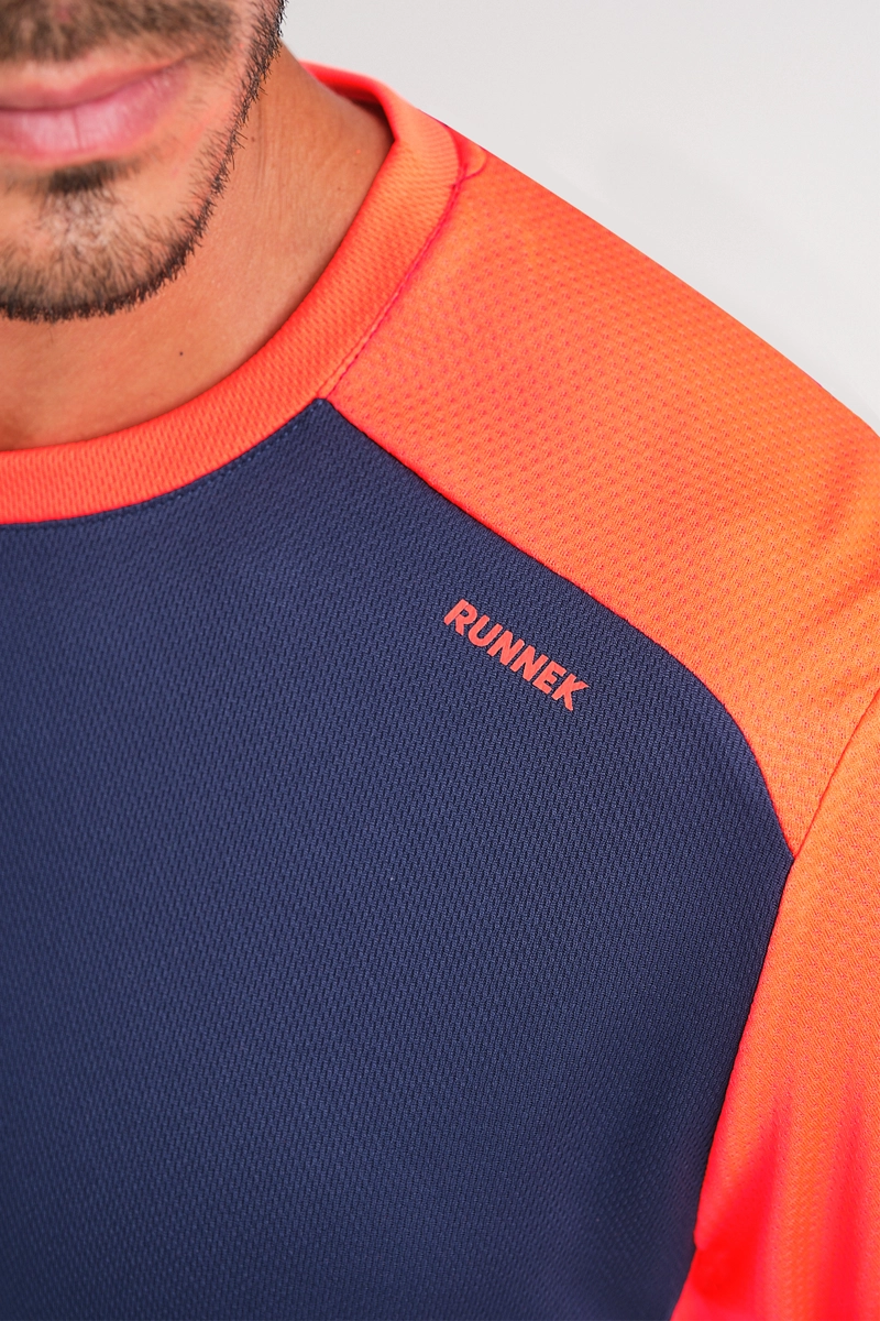 Camiseta Running Manga Corta Score Azul Navy D