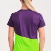 Camiseta Manga Corta Ikon Mujer Violeta Indigo Con Verde Ne N E
