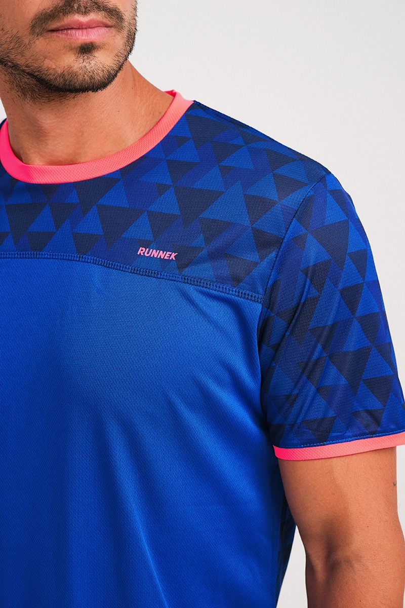 Camiseta Manga Corta Sky Azul Rush Neon Red D